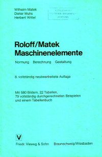 Roloff/Matek Maschinenelemente