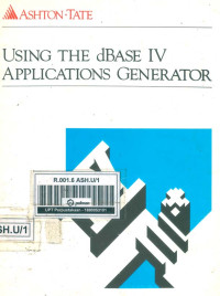 Using The dBase IV Applications Generator