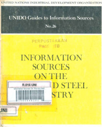 Information Sources On The Iron And Steel Industry