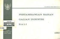 Pertambangan Bahan Galian Industri Bali