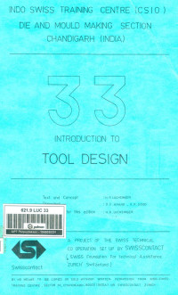 Introduction To Tool Design 33