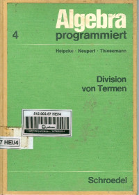 Algebra programmiert 4: Division Von Termen