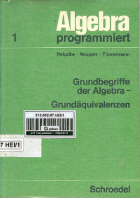 Algebra programmiert 1: Grundbegriffe Der Algebra - Grundaquivalenzen