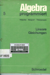 Algebra programmiert 5: Lineare Gleichungen