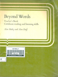 Beyond Words Teacher's Book
