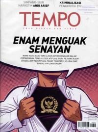 TEMPO : Enam Menguak Senayan