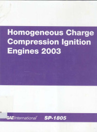 Homogeneous Charge Compression Ignition Engines 2003