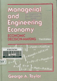 Managerial And Engineering Economy