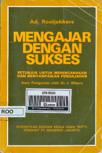 Mengajar Dengan Sukses