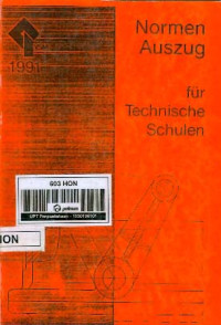 Normen Auszug Fuer Technische Schulen