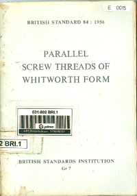 Parallel Screw Threads of Whitworth Form