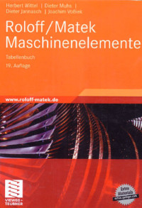 Roloff/Matek Maschinenelemente Tabellenbuch