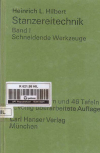 Stanzereitechnik Band I Schneidende Werkzeuge