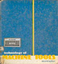 Technology of Machine Tools 2ed