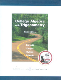 College Algebra With Trigonometry