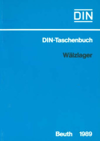 DIN-Taschenbuch 24: Wälzlager