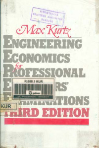 Engineering Economics for Professional Engineers Examinations