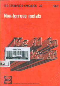 ISO Standards Handbook 30. Non-Ferrous Metals