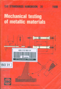 ISO Standards Handbook 31. Mechanical Testing of Metallic Materials