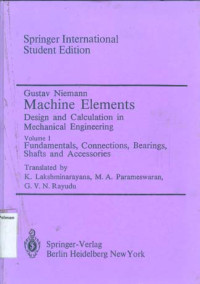 Machine Elements. Design and Calculation in Mechanical Engineering