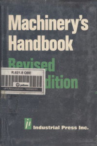 Machinery's Handbook 21st ed revised