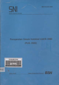 Persyaratan Umum Instalasi Listrik 2000