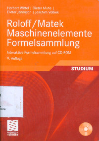 Roloff/Matek Maschinenelemente Formell Sammlung: Studium