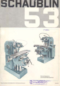 Machines Schaublin. Schaublin 53