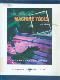 Technology of Machine Tools 6ed