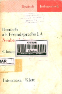 Deutsch Als Fremdsprache 1A Neubearberung : Glossar Deutsch-Indonesisch