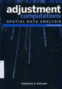 Adjustment Computation Spatial Data Analysis 5ed