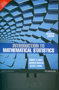 Introduction To Mathematical Statistics 7ed